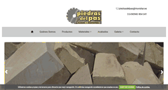 Desktop Screenshot of piedrasdelpas.es