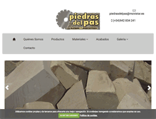 Tablet Screenshot of piedrasdelpas.es